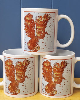 Coffee cup mug with Phoenix image