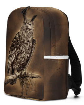 Clockwork owl Minimalist Backpack