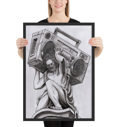 Radio Atlas by Spy At Creative Pursuit!  Framed matte paper poster