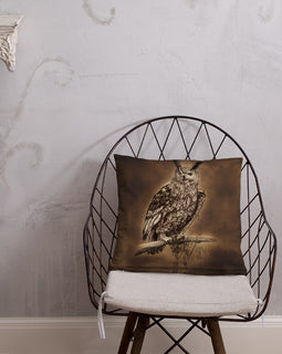 Clockwork Owl Basic Pillow